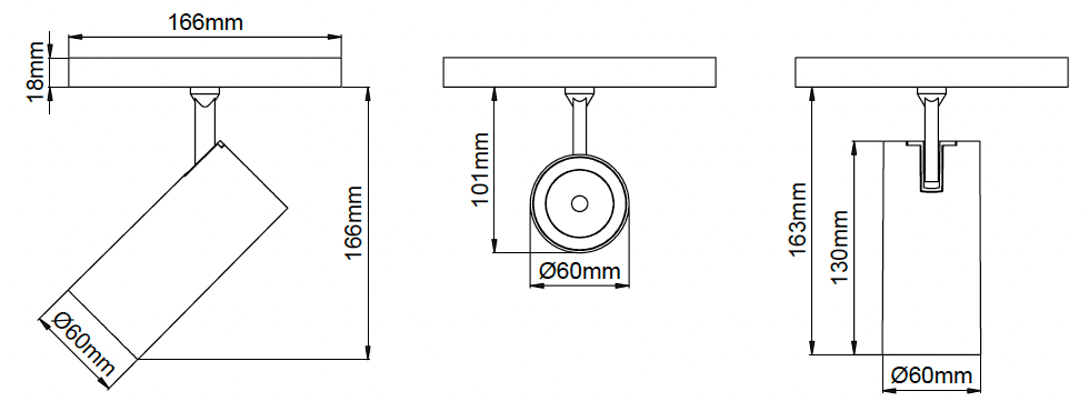 Silindir 60 Long Arm – Dessins techniques