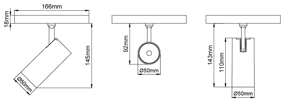 Silindir 50 Long Arm – Dessins techniques