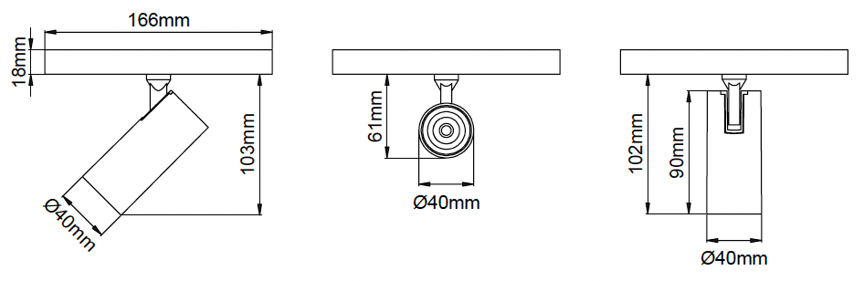 Silindir 40 Short Arm – Dessins techniques