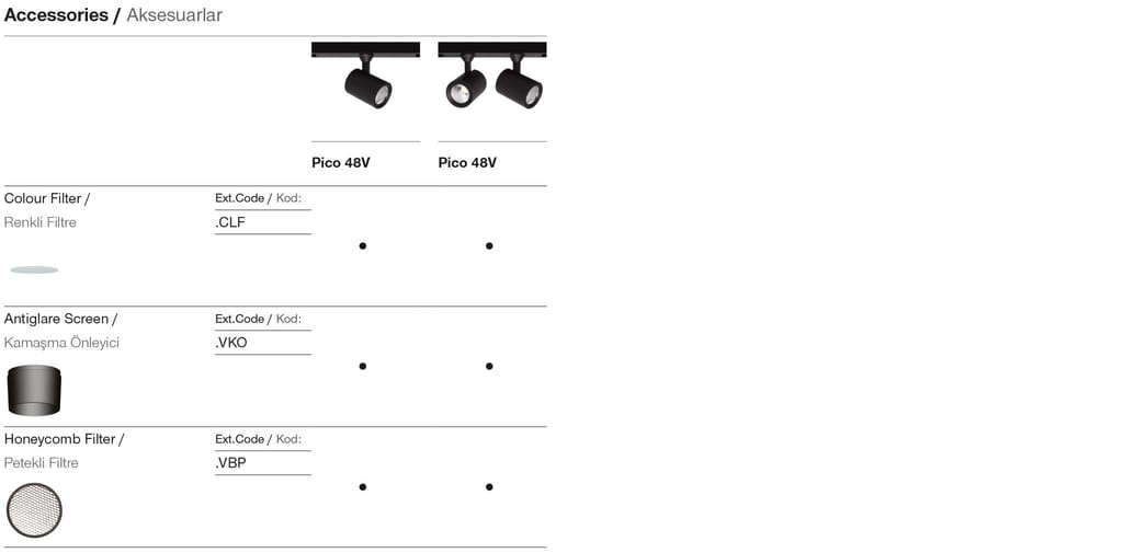 Pico 48V – Accessoires
