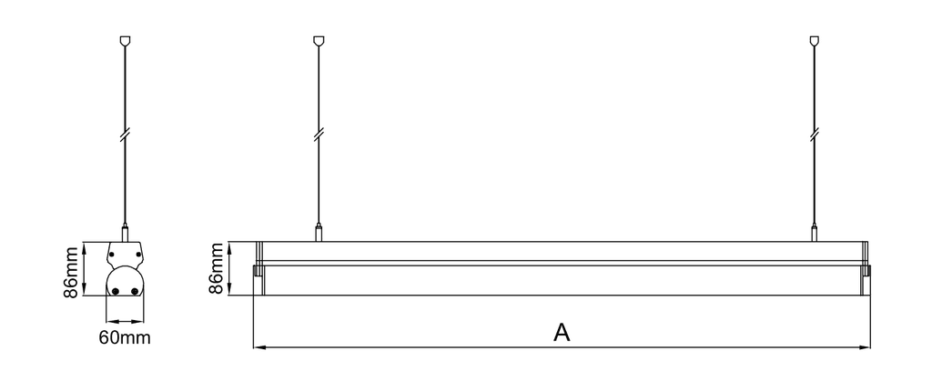 Rood Surface Mounted – Dessins techniques