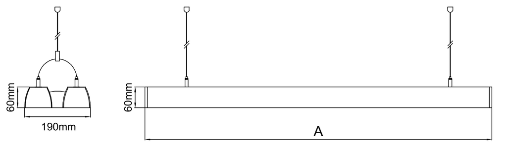 Extrude Surface Mounted – Technical Drawings