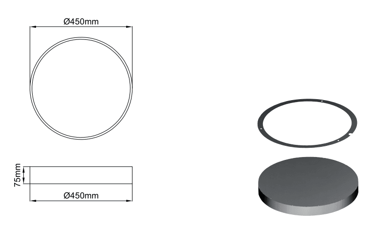 Sivo Slim Full Ring – Dessins techniques