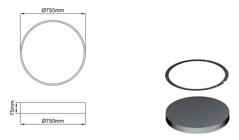 Sivo Slim Full Ring – Technical Drawings