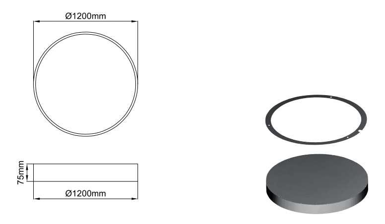 Sivo Slim Full Ring – Technische Zeichnungen