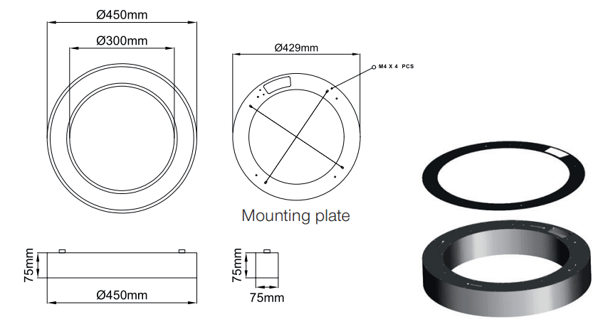 Sivo Slim Ring – Technische Zeichnungen