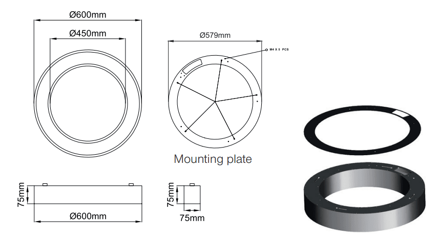Sivo Slim Ring – Technical Drawings