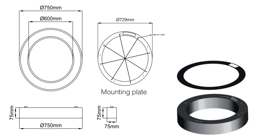 Sivo Slim Ring – Technical Drawings
