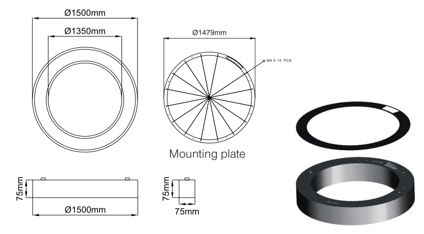 Sivo Slim Ring – Technical Drawings