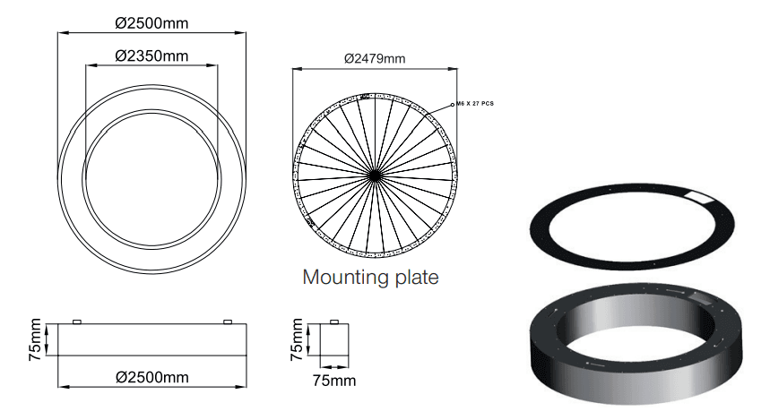 Sivo Slim Ring – Technical Drawings