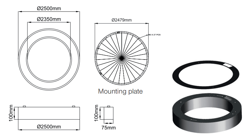 Sivo Ring – Technische Zeichnungen
