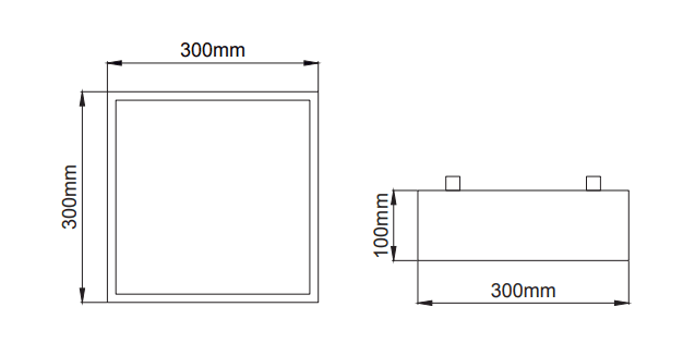 Panos Slim Surface Mounted – Technical Drawings