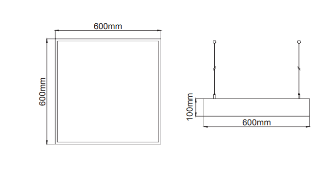 Panos Suspendant – Technical Drawings