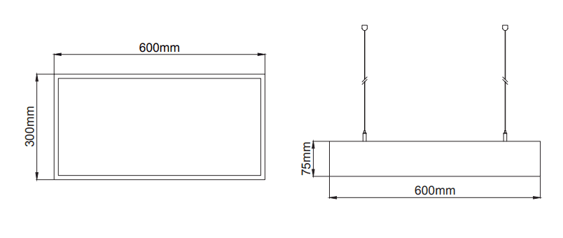 Panos Slim Direct/Indirect – Technical Drawings