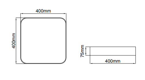 Panos Radius Slim Surface – Dessins techniques