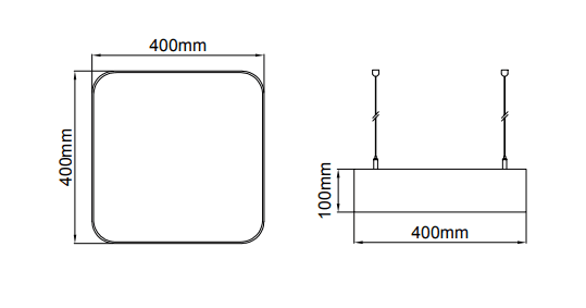 Panos Radius Suspendant – Dessins techniques