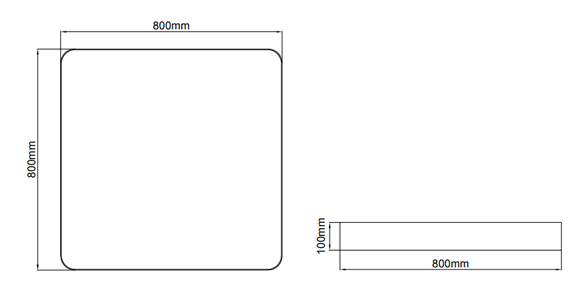 Panos Radius Surface – Technische Zeichnungen