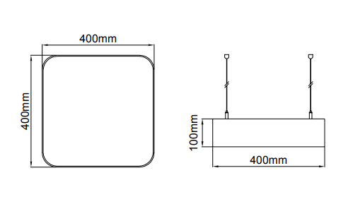 Panos Radius Direct/Indirect – Technische Zeichnungen