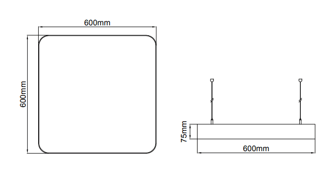 Panos Radius Slim Direct/Indirect – Dessins techniques