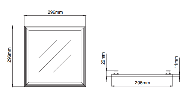 Panel T-Bar Ceiling – Dessins techniques