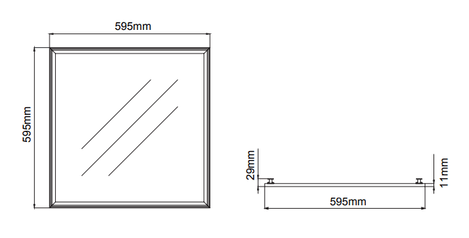 Panel T-Bar Ceiling – Dessins techniques