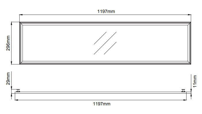 Panel T-Bar Ceiling – Dessins techniques