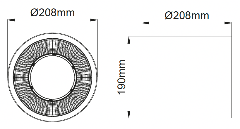 Ares Maxi Surface – Technical Drawings