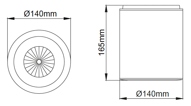 Cub Maxi Surface – Technische Zeichnungen