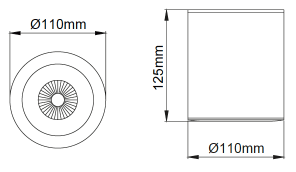 Cub Midi Surface – Technische Zeichnungen