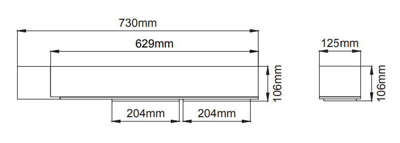 Sonic Wall Mounted – Dessins techniques