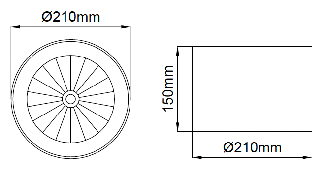 Leila COB Surface – Technische Zeichnungen