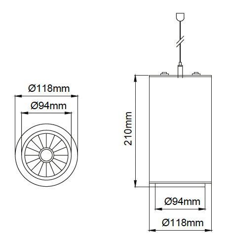 Pipa Pendant – Dessins techniques