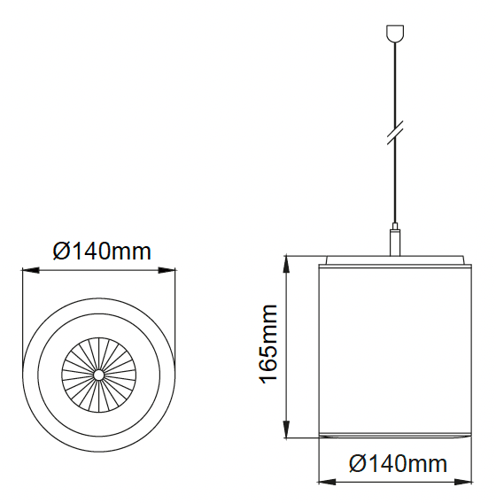 Cub Maxi Pendant – Dessins techniques