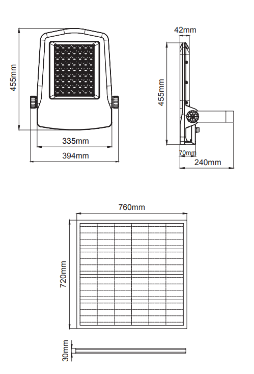 Falcon PR Solar – Technische Zeichnungen