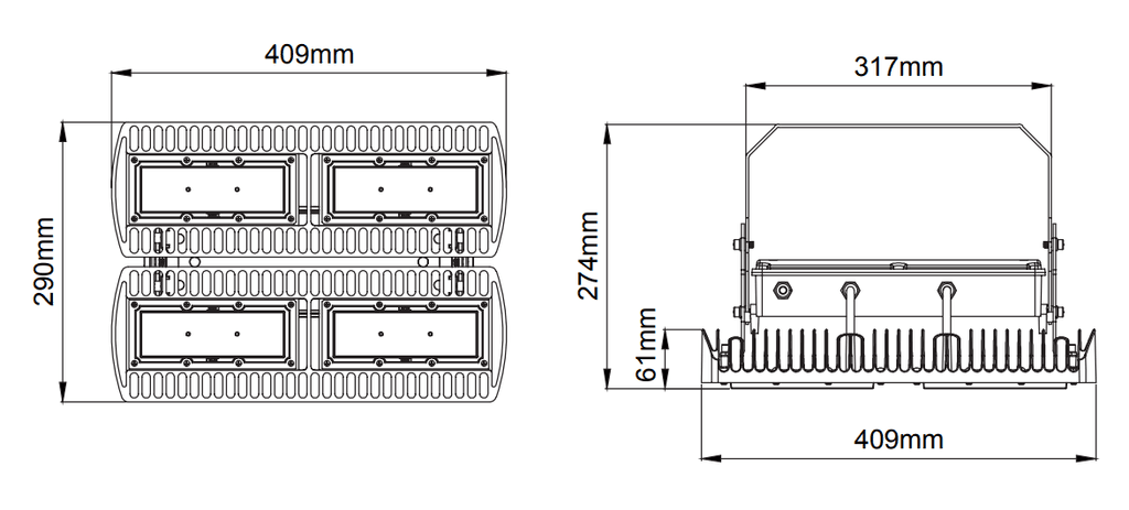 Flamingo Highbay – Dessins techniques