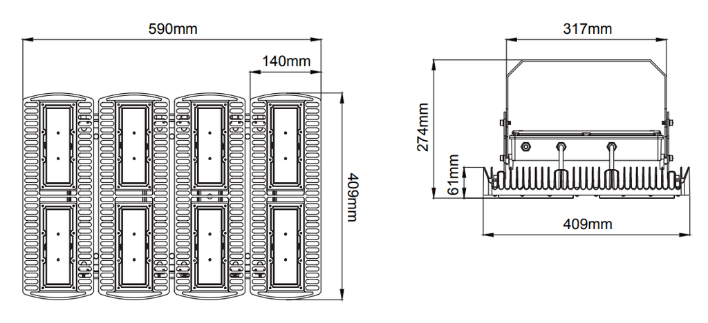 Flamingo Highbay – Dessins techniques