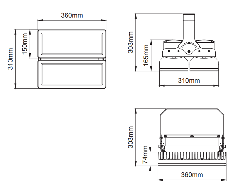 Pelikan Highbay – Dessins techniques