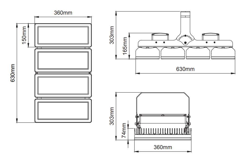 Pelikan Highbay – Dessins techniques