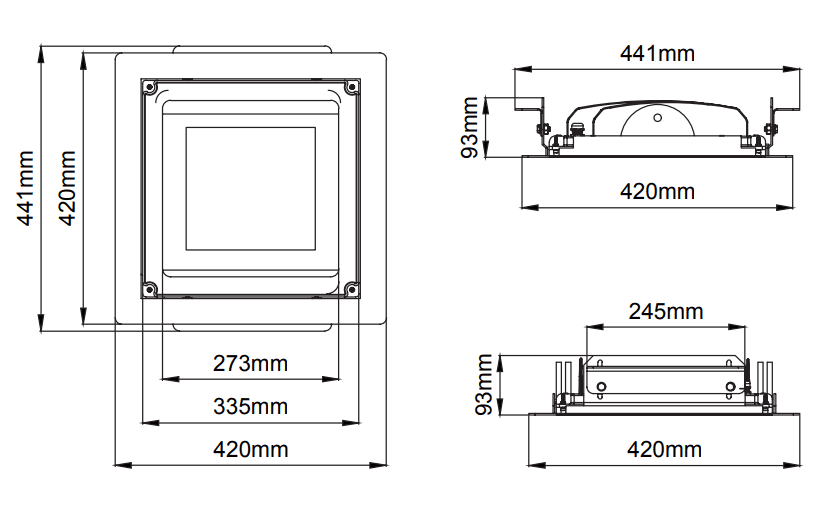 Benzin Canopy – Dessins techniques