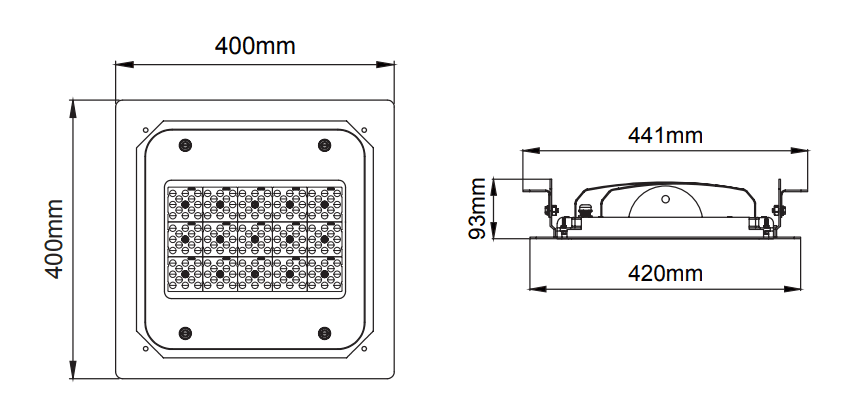 Petrol Canopy – Dessins techniques