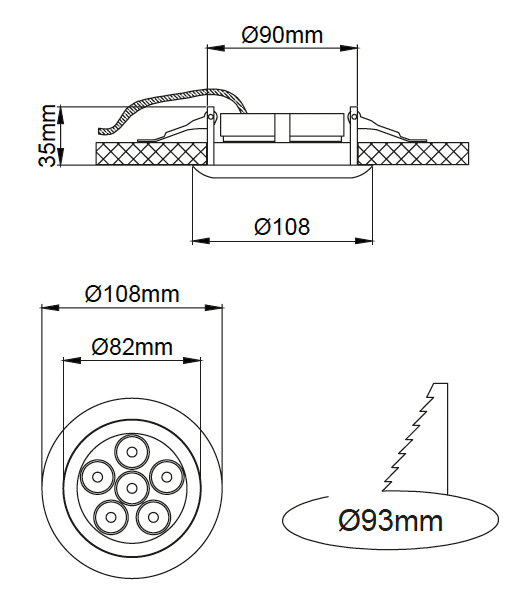 Lumea Mini – Technische Zeichnungen