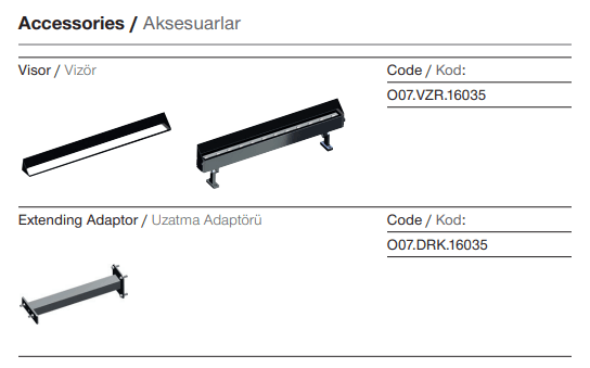 Lightray – Accessoires