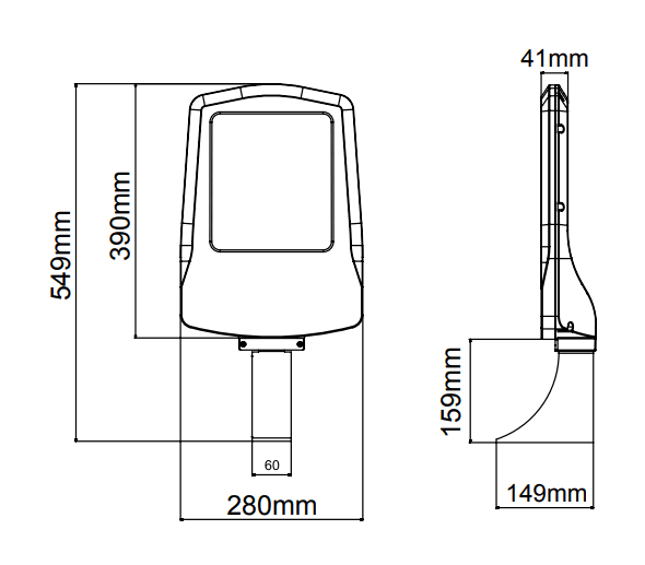 Falcon Aplique – Dessins techniques
