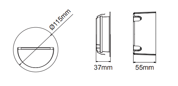 Lite Recessed  – Technical Drawings