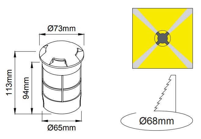 Trace Mini Quadriple – Dessins techniques