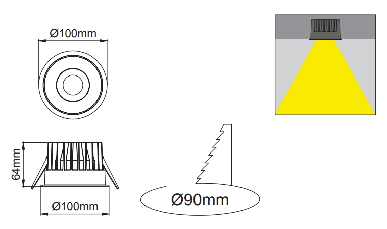 Royal 100 IP – Dessins techniques