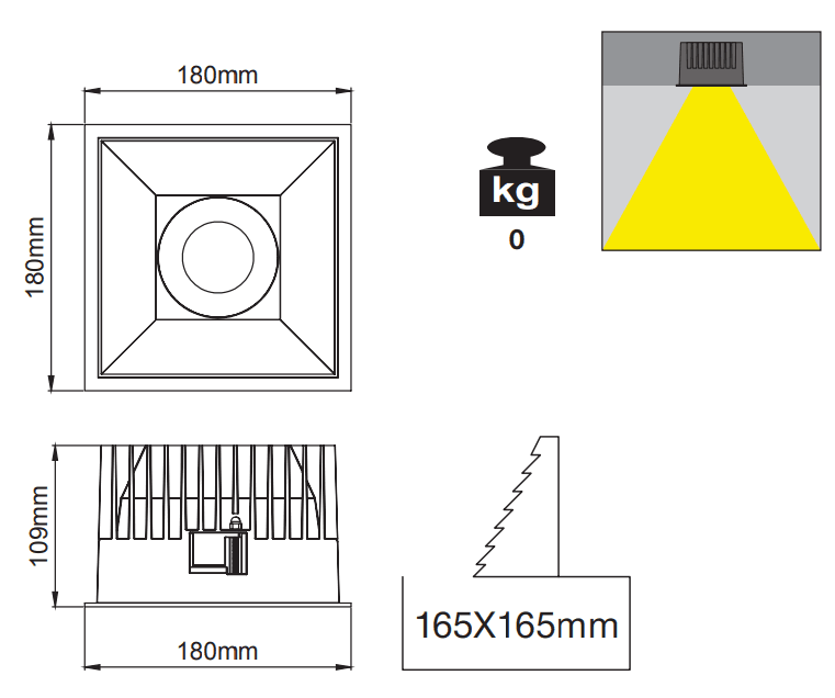Royal 180 IP – Dessins techniques