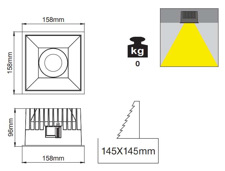 Royal 158 IP  – Dessins techniques