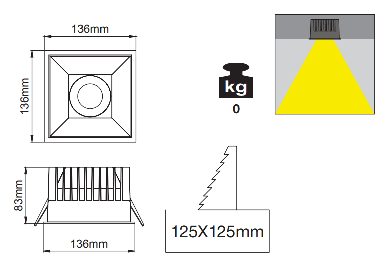 Royal 136 IP – Dessins techniques