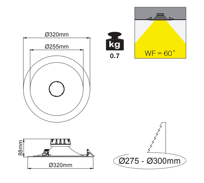 Artemis 320 IP – Dessins techniques